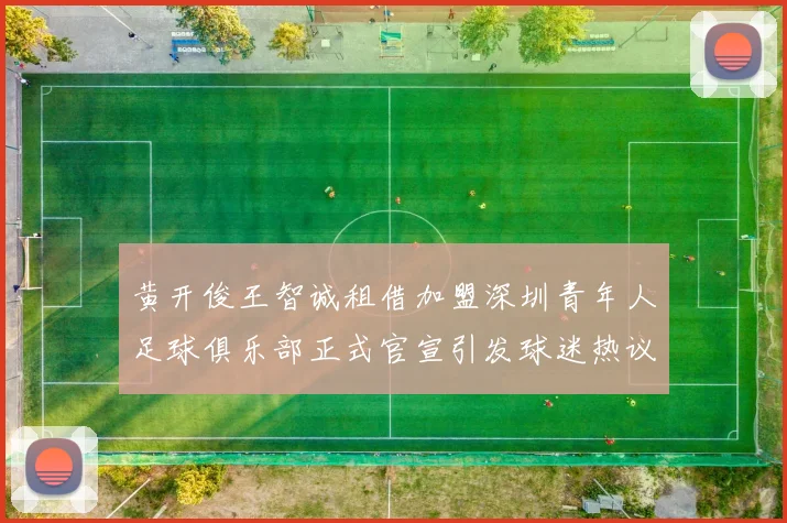 黄开俊王智诚租借加盟深圳青年人足球俱乐部正式官宣引发球迷热议